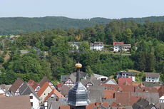 Der Wetterhahn auf St. Crescentius (Foto: Karl-Franz Thiede)